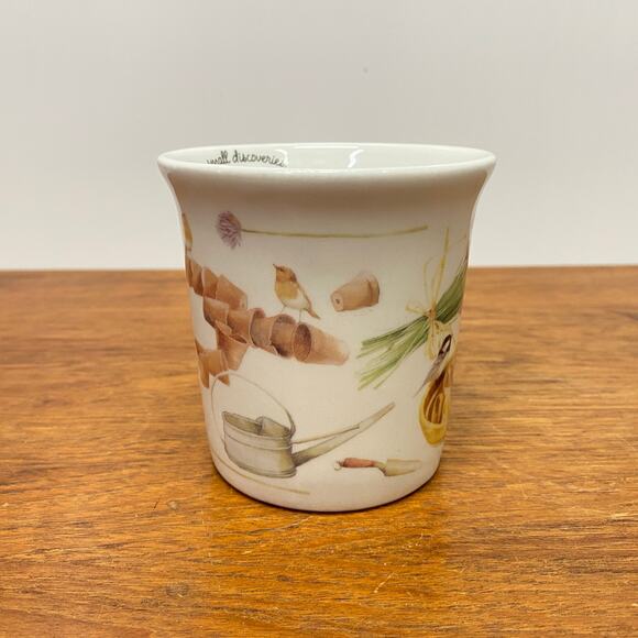 Marjolein‎ Bastin by Hallmark Coffee Mug Cup Birds Garden Pots 10 fl oz - Picture 3 of 12